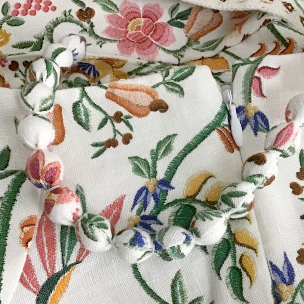 Farm Rio off-Off-White Delicate Forest euroflax™ Premium Linen Romper - Picture 12 of 16